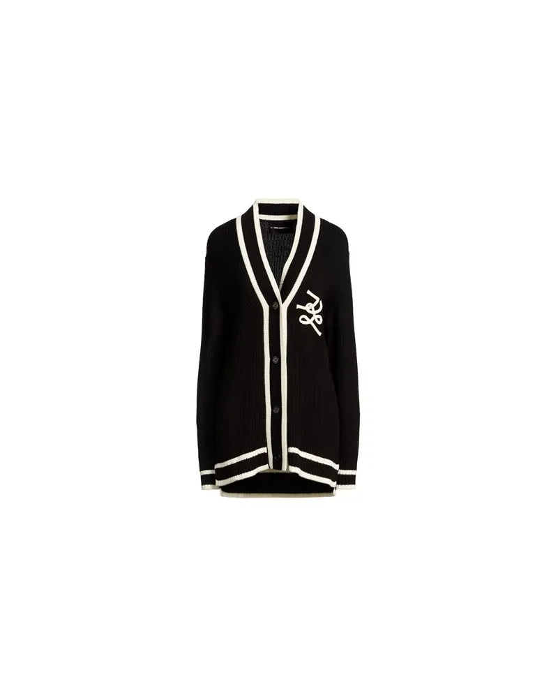 Karl Lagerfeld STRICKWAREN - Strickjackenauf YOOX.COM Schwarz