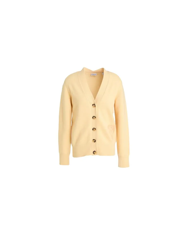 Burberry STRICKWAREN - Strickjackenauf YOOX.COM Pastellgelb