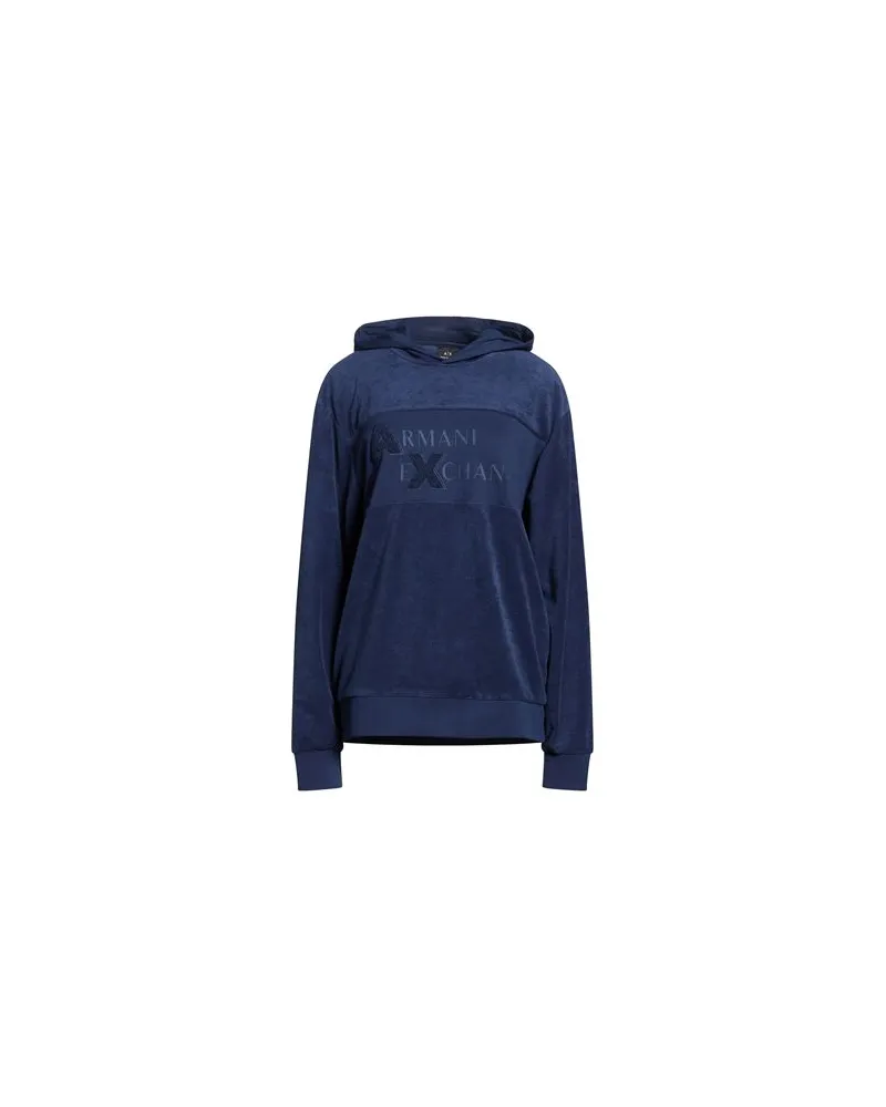 Armani Exchange TOPS - Sweatshirtsauf YOOX.COM Marineblau