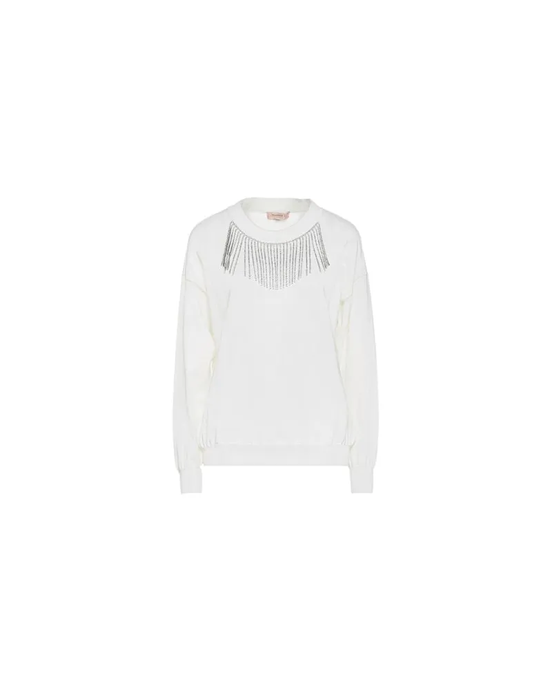 Twin-Set STRICKWAREN - Pulloverauf YOOX.COM Weiß