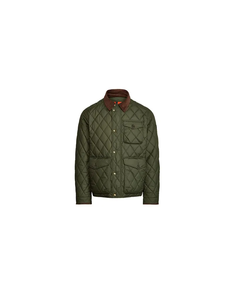 Ralph Lauren WATER-REPELLENT QUILTED JACKET  - JACKEN & MÄNTEL - Pufferjacken & Daunenjackenauf YOOX.COM Militärgrün