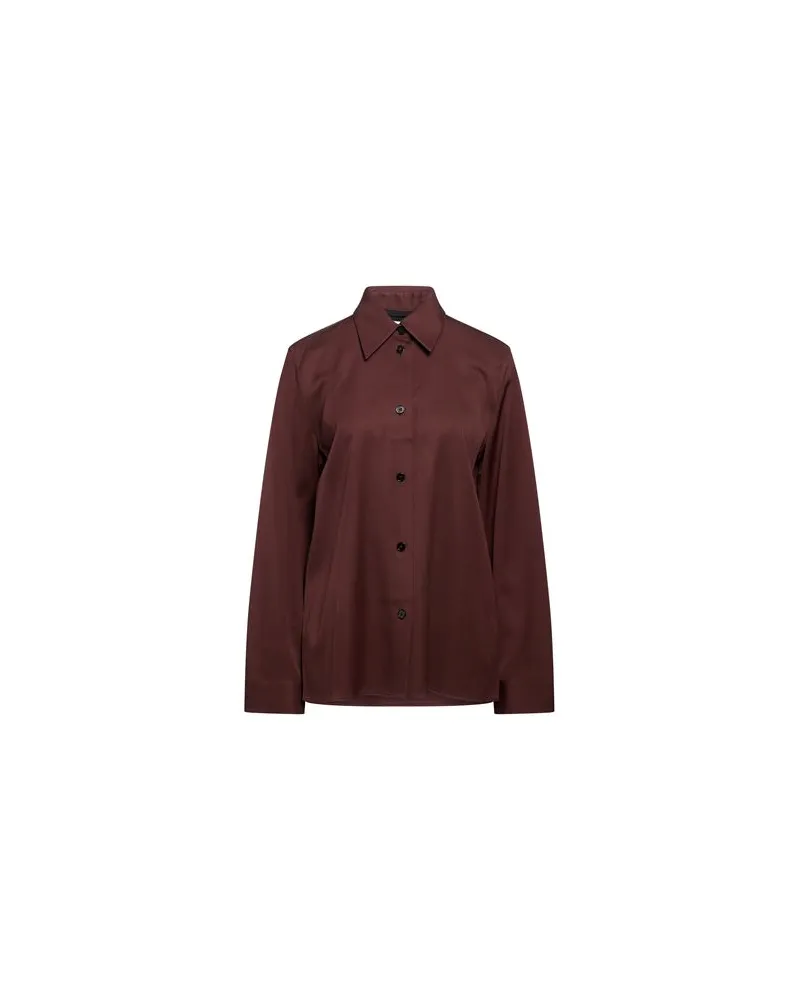 Jil Sander TOPS - Hemdenauf YOOX.COM Schokobraun