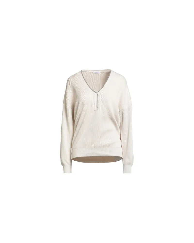 Brunello Cucinelli STRICKWAREN - Pulloverauf YOOX.COM Beige