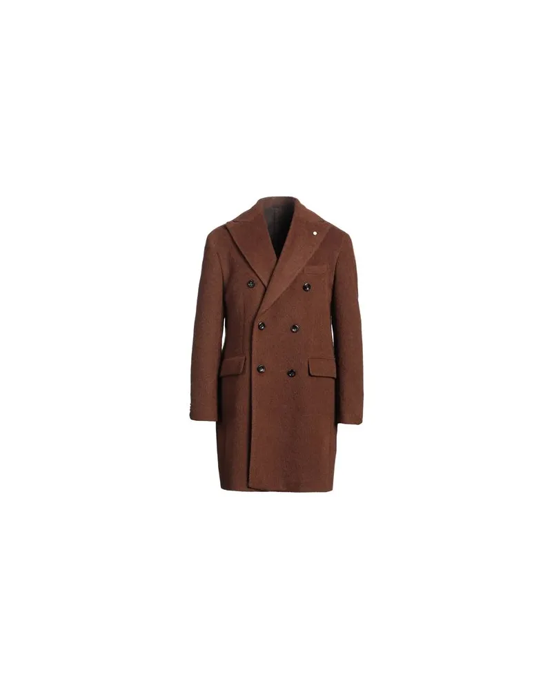 Luigi Bianchi Mantova JACKEN & MÄNTEL - Mäntelauf YOOX.COM Schokobraun