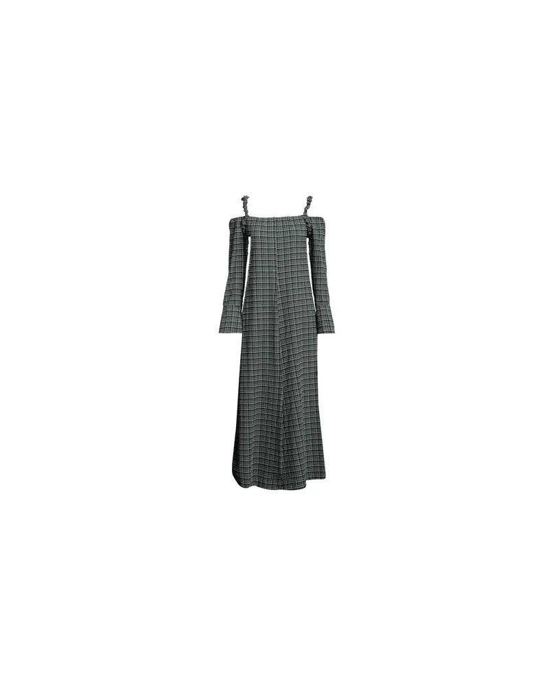 Ganni KLEIDER - Maxi-Kleiderauf YOOX.COM Salbeigrün