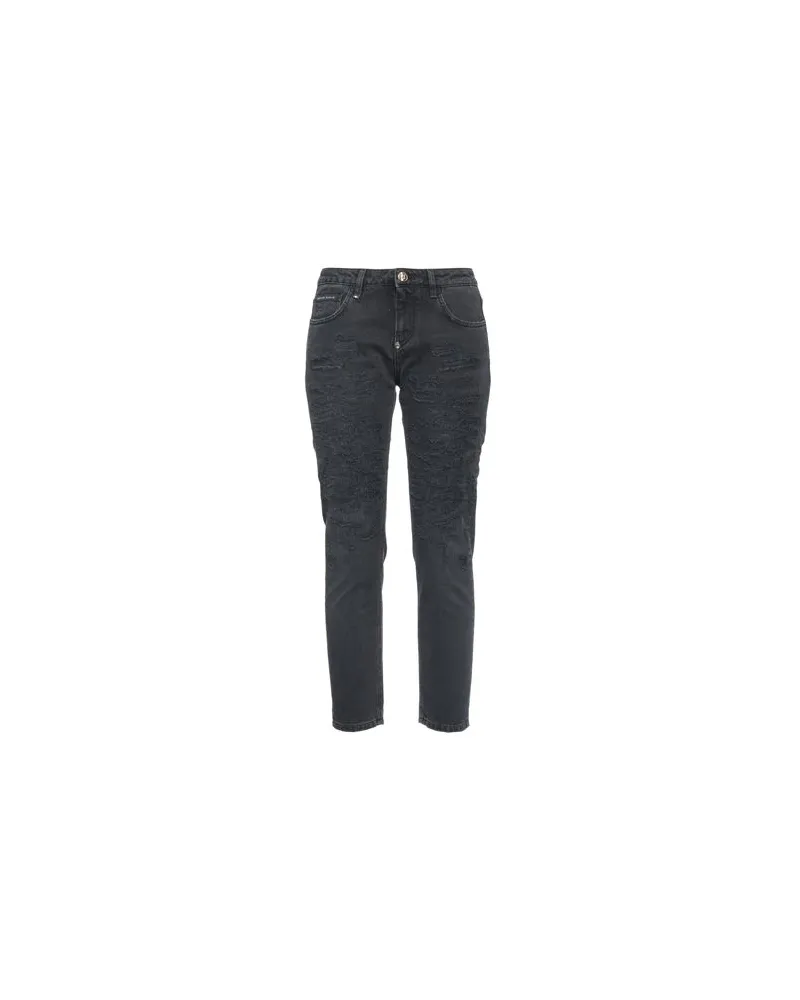 Philipp Plein HOSEN & RÖCKE - Jeanshosenauf YOOX.COM Schwarz