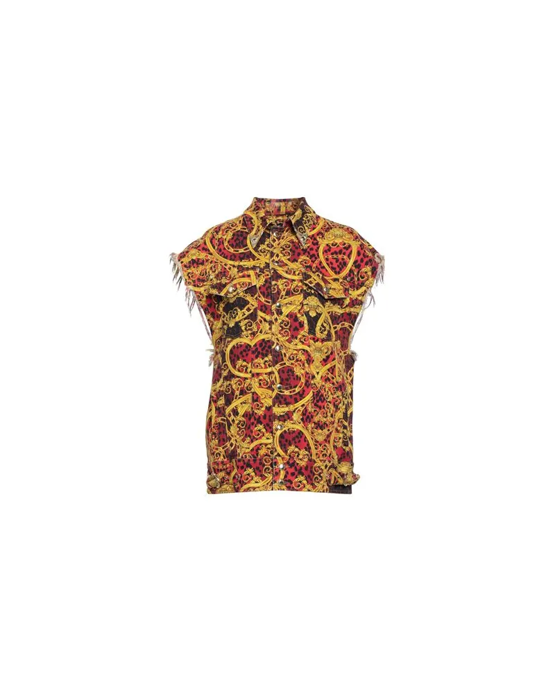 Versace Jeans JACKEN & MÄNTEL - Jeansjacken/Mäntelauf YOOX.COM Rot