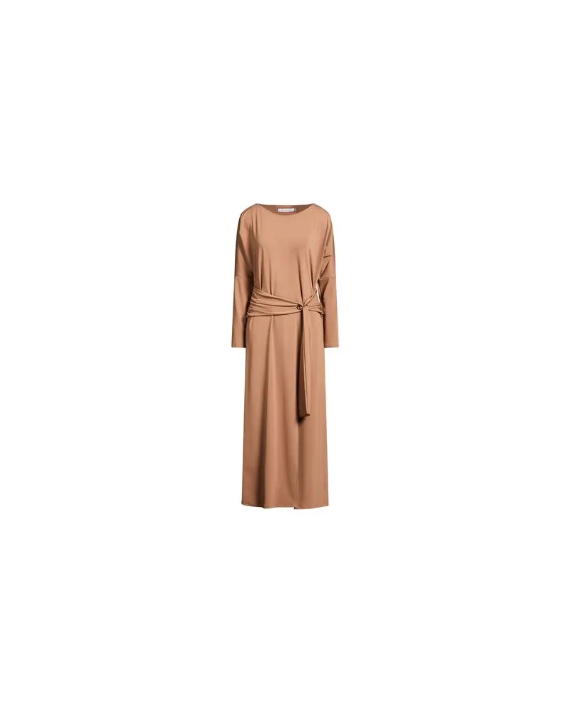 Simona Corsellini KLEIDER - Maxi-Kleiderauf YOOX.COM Kamel