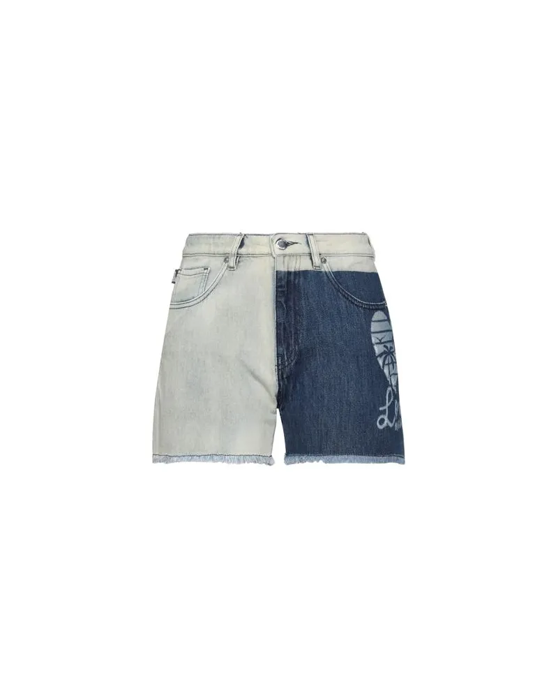 Moschino HOSEN & RÖCKE - Jeansshortsauf YOOX.COM Blau