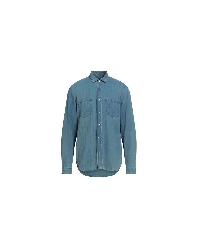 LARDINI TOPS - Jeanshemdenauf YOOX.COM Blau