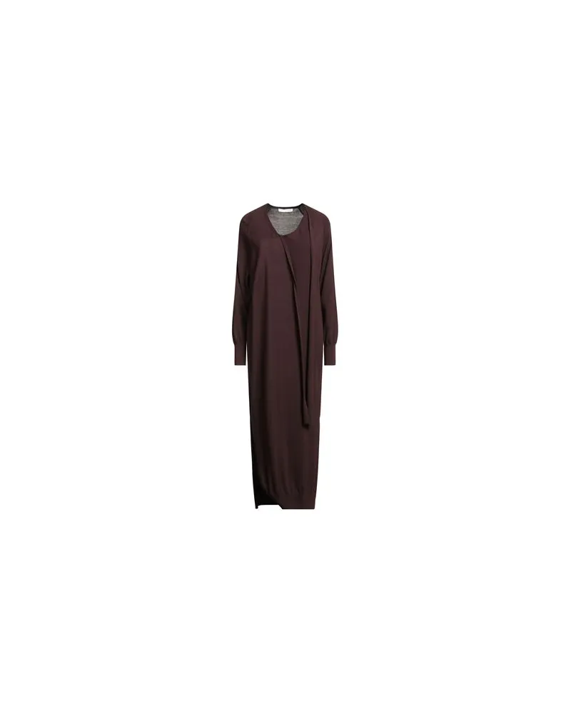 Caractère KLEIDER - Maxi-Kleiderauf YOOX.COM Schokobraun