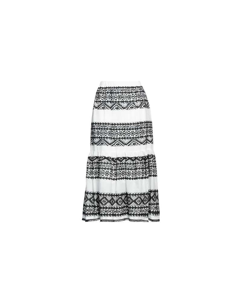 Clips HOSEN & RÖCKE - Midi-Röckeauf YOOX.COM Weiß