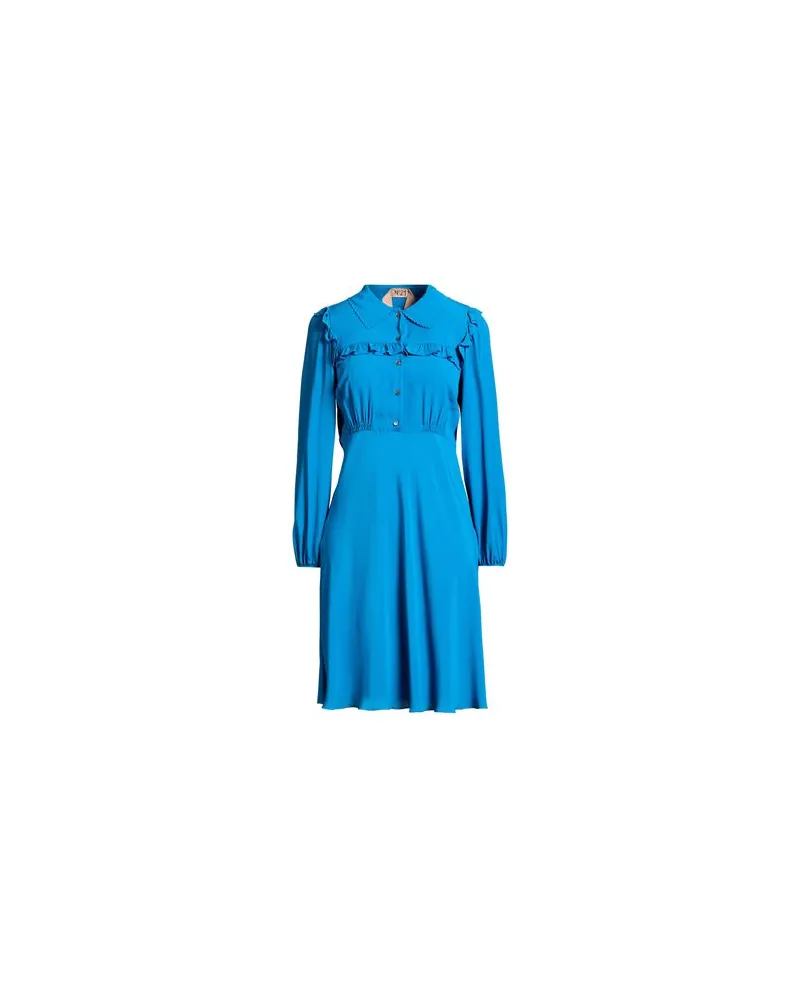 N° 21 KLEIDER - Mini-Kleiderauf YOOX.COM Azurblau