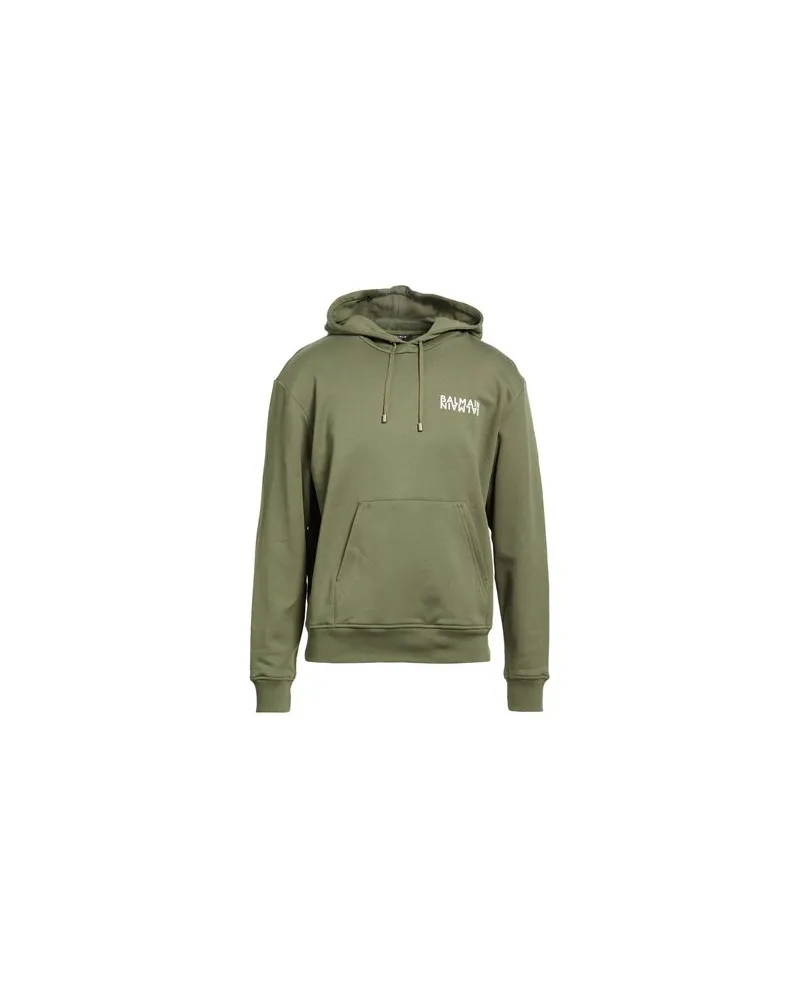 Balmain TOPS - Sweatshirtsauf YOOX.COM Militärgrün