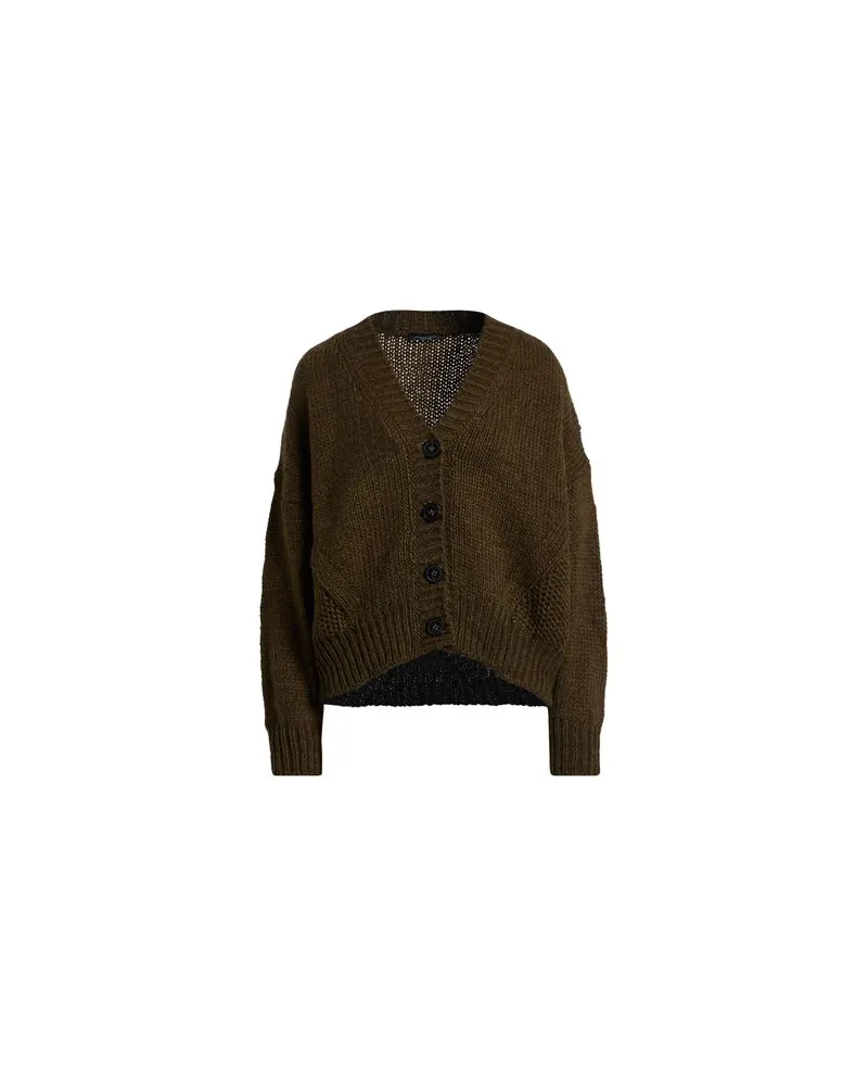 Roberto Collina STRICKWAREN - Strickjackenauf YOOX.COM Militärgrün