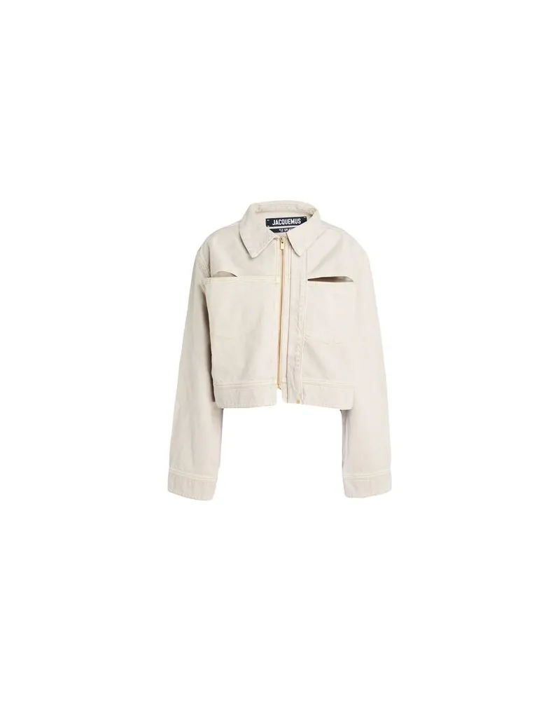 Jacquemus LE SPLASH - JACKEN & MÄNTEL - Jeansjacken/Mäntelauf YOOX.COM Hellgrau