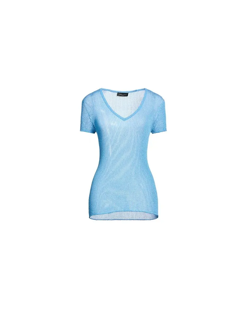 Roberto Collina STRICKWAREN - Pulloverauf YOOX.COM Azurblau