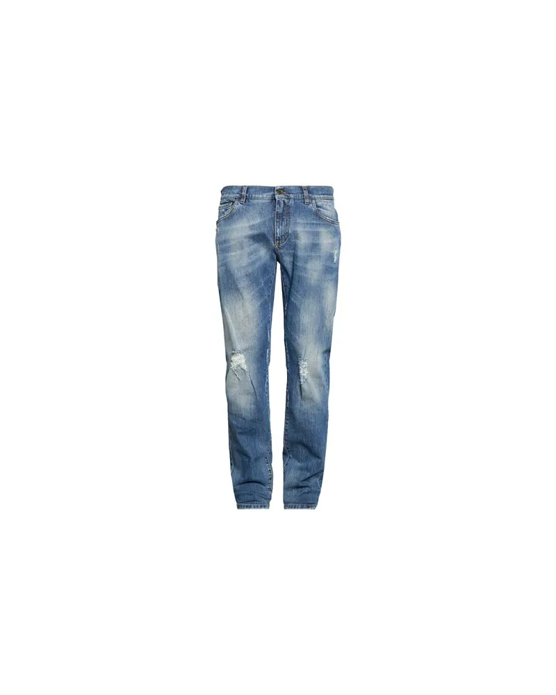 Dolce & Gabbana HOSEN & RÖCKE - Jeanshosenauf YOOX.COM Blau