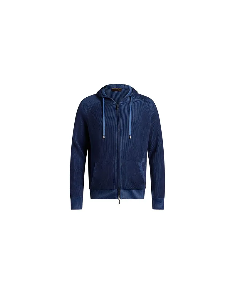 MOORER STRICKWAREN - Strickjackenauf YOOX.COM Blau