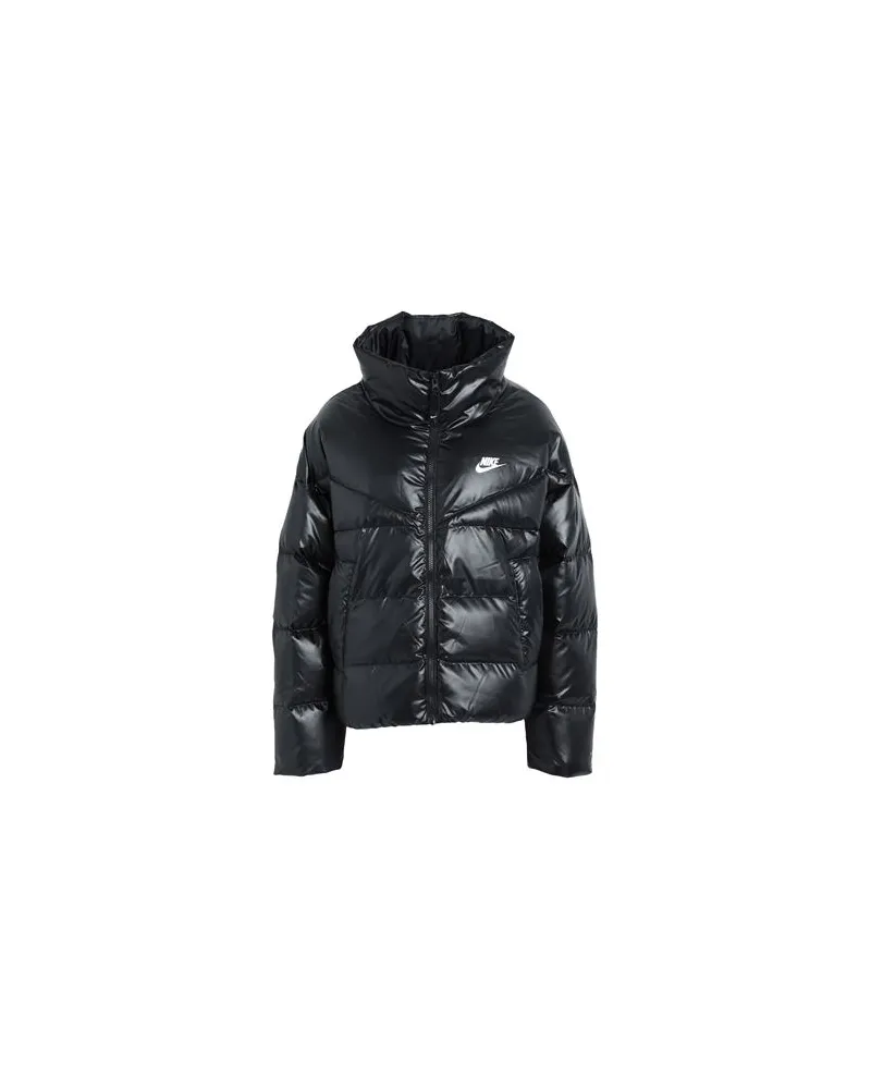 Nike W NSW TF CITY JKT  - JACKEN & MÄNTEL - Pufferjacken & Daunenjackenauf YOOX.COM Schwarz