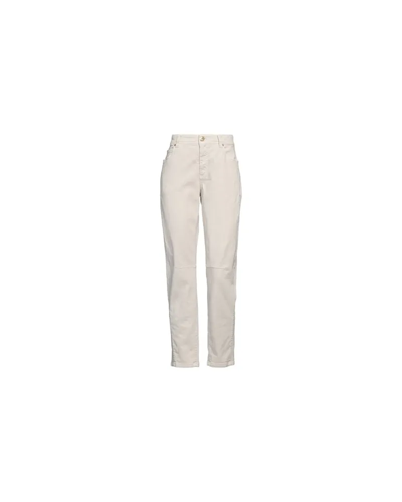 Brunello Cucinelli HOSEN & RÖCKE - Jeanshosenauf YOOX.COM Elfenbein