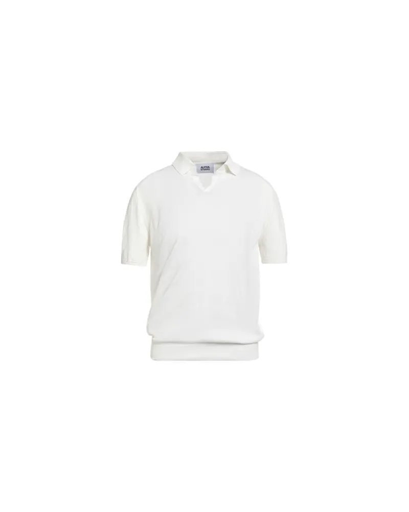 Alpha Studio STRICKWAREN - Pulloverauf YOOX.COM Weiß