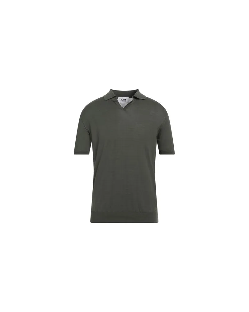 Alpha Studio TOPS - Poloshirtsauf YOOX.COM Militärgrün