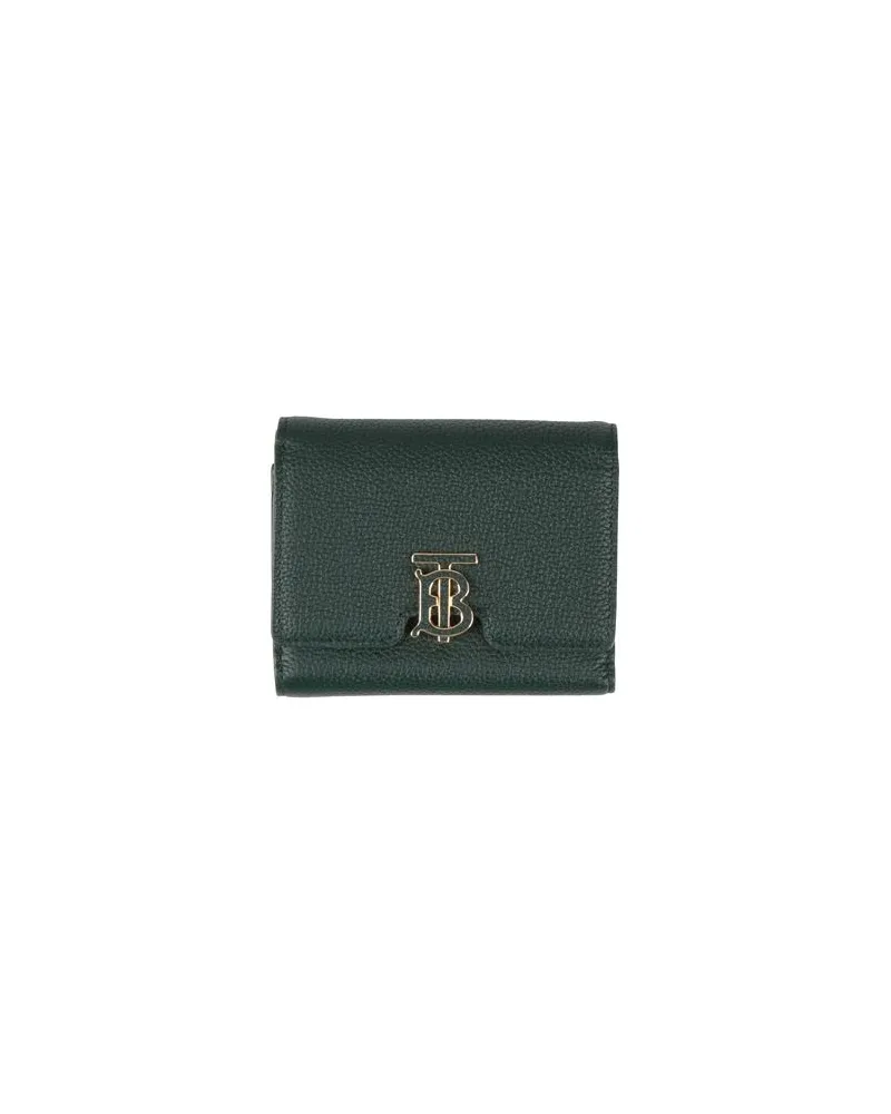 Burberry Kleinlederwaren - Brieftaschenauf YOOX.COM Dunkelgrün