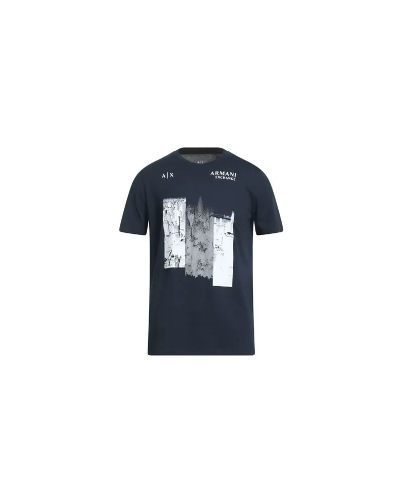 Armani Exchange TOPS - T-shirtsauf YOOX.COM Marineblau