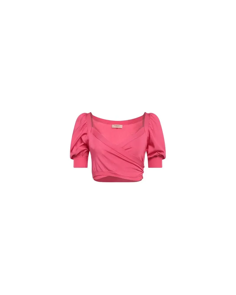 Twin-Set STRICKWAREN - Wickelpulloverauf YOOX.COM Fuchsia