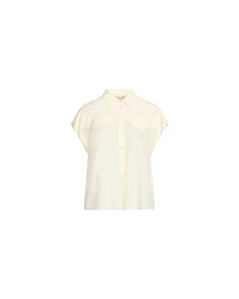 Twin-Set TOPS - Hemdenauf YOOX.COM Elfenbein