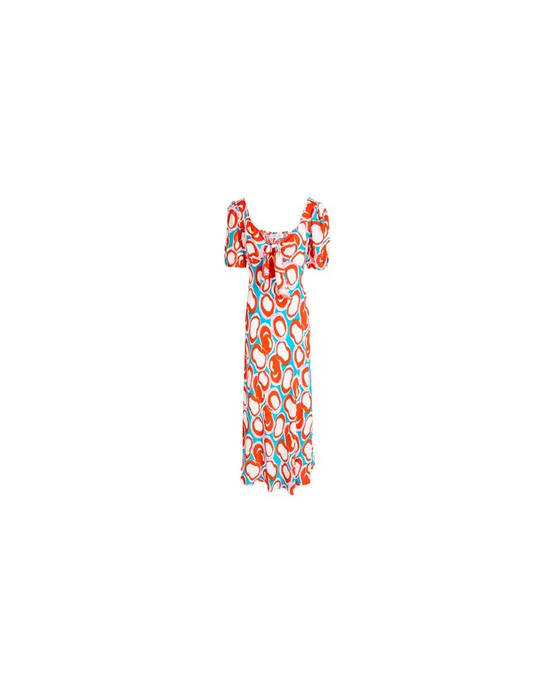 Diane von Furstenberg KLEIDER - Midi-Kleiderauf YOOX.COM Tomatenrot