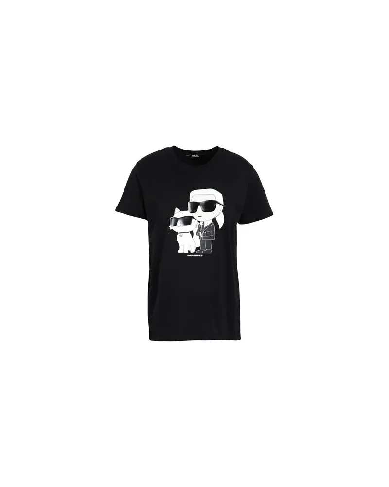 Karl Lagerfeld IKONIK 2.0 T-SHIRT  - TOPS - T-shirtsauf YOOX.COM Schwarz