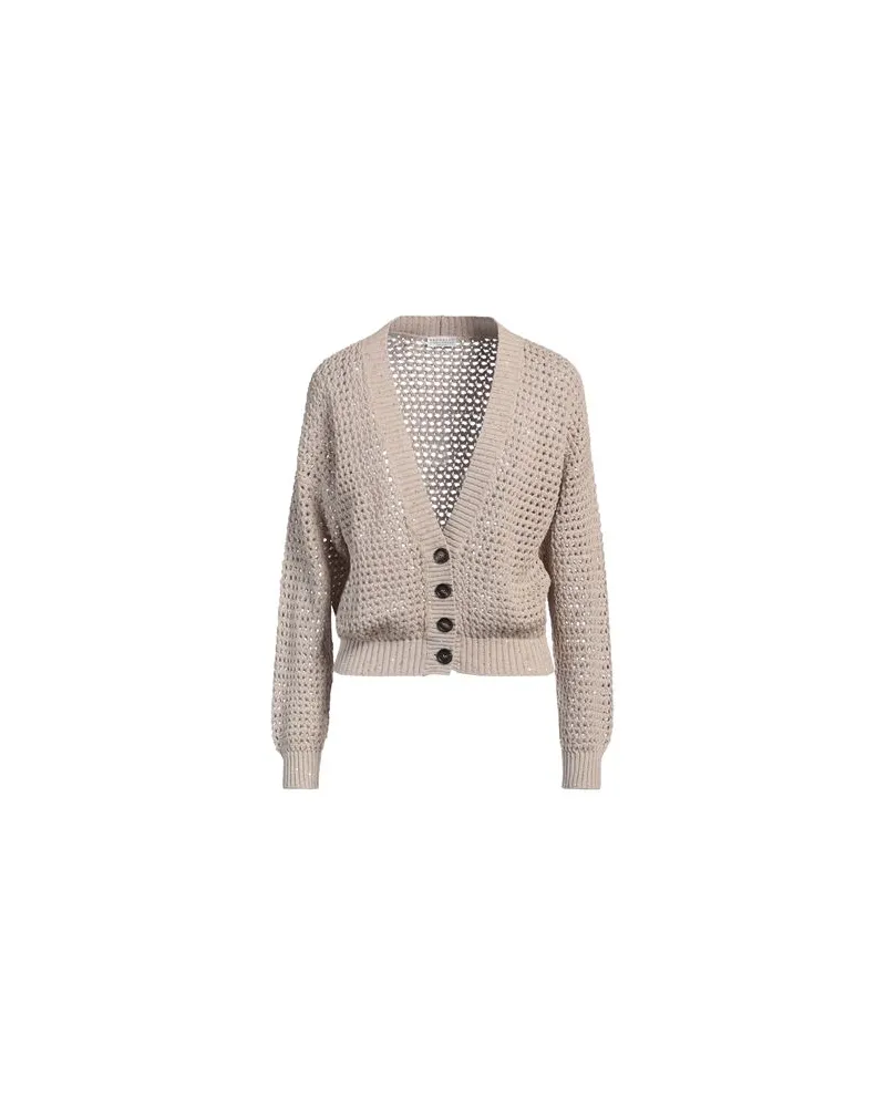 Brunello Cucinelli STRICKWAREN - Strickjackenauf YOOX.COM Beige
