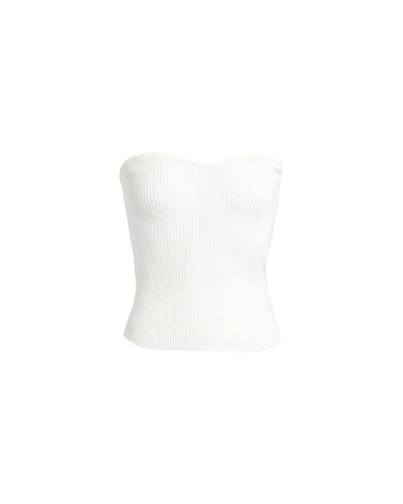 Ralph Lauren RIB-KNIT CORSET TUBE TOP  - TOPS - Topsauf YOOX.COM Weiß