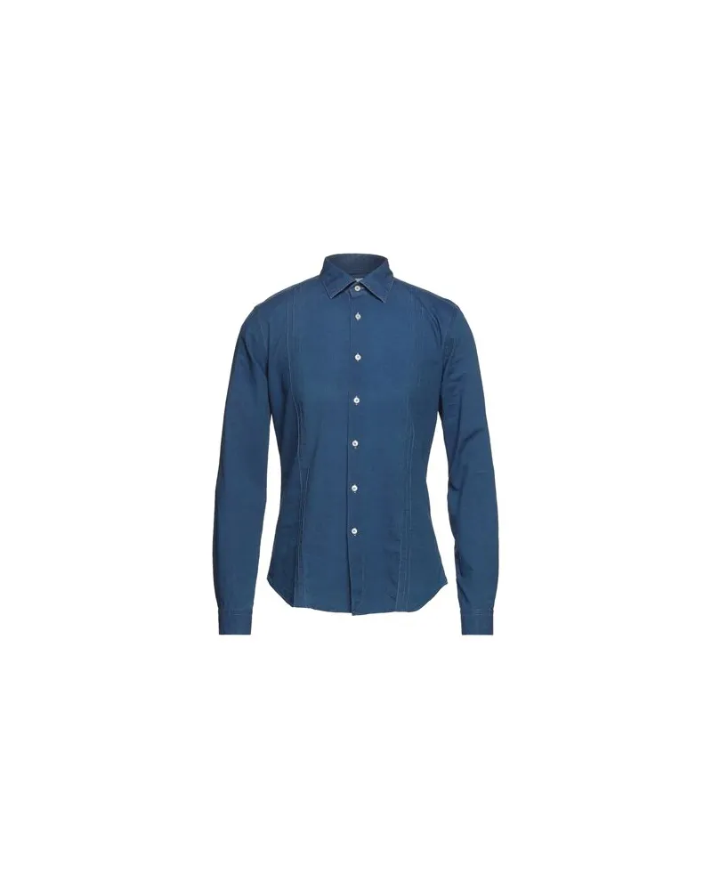 XACUS TOPS - Jeanshemdenauf YOOX.COM Blau