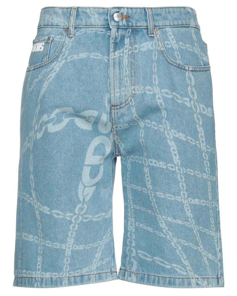 GCDS Jeansshorts Blau