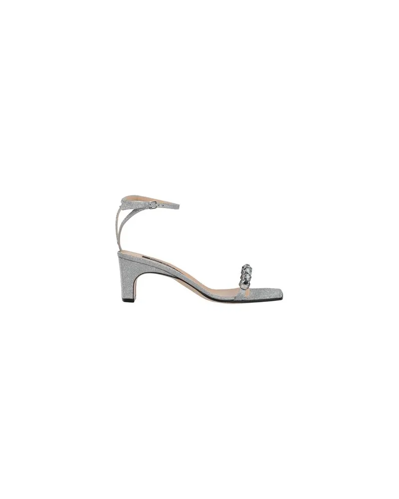 Sergio Rossi SCHUHE - Sandalenauf YOOX.COM Silber