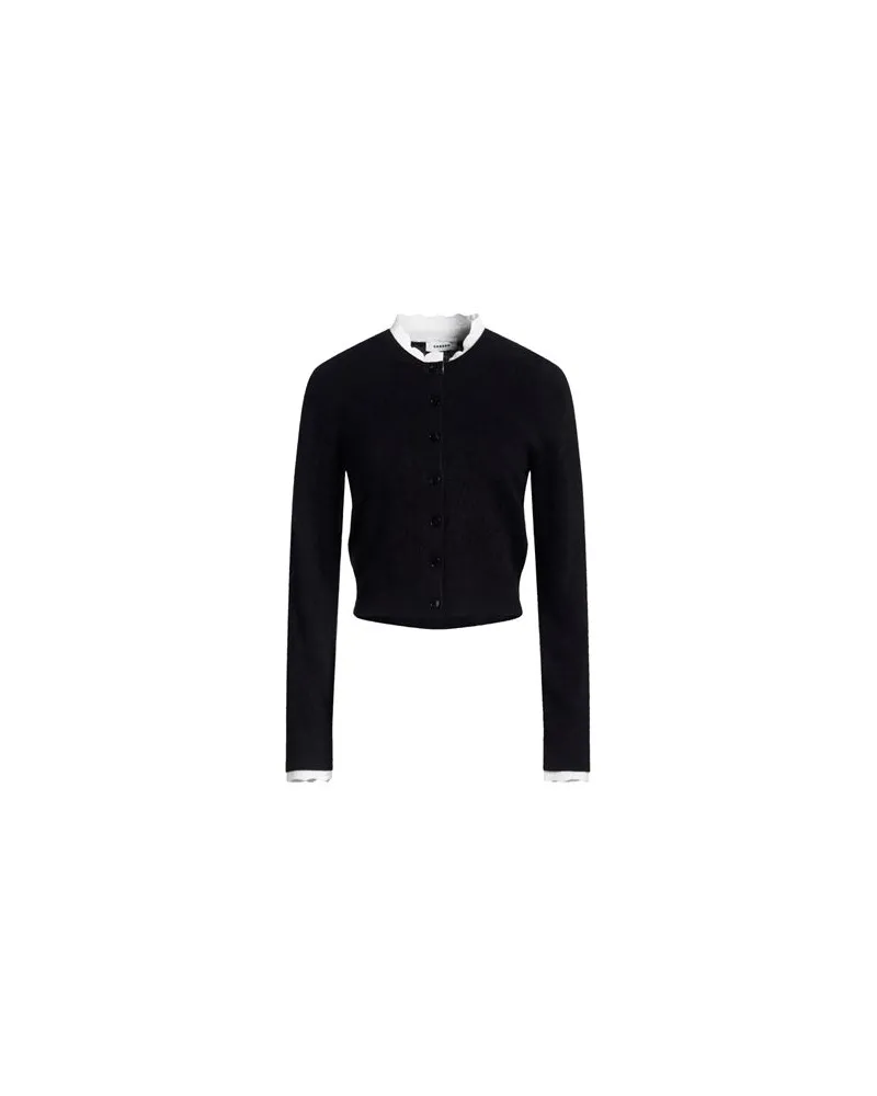 Sandro STRICKWAREN - Strickjackenauf YOOX.COM Schwarz