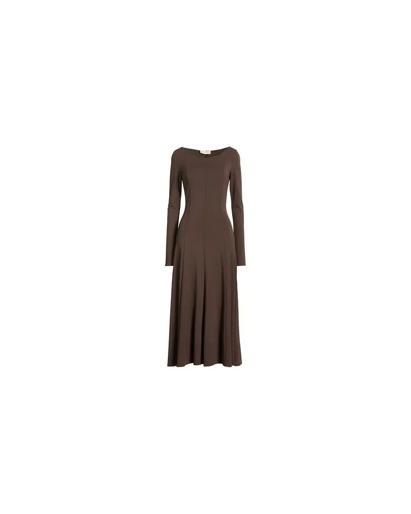 Max Mara KLEIDER - Midi-Kleiderauf YOOX.COM Braun