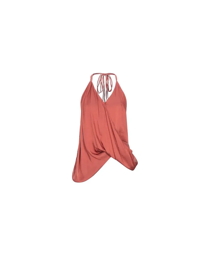 Weili Zheng TOPS - Topsauf YOOX.COM Ziegelrot