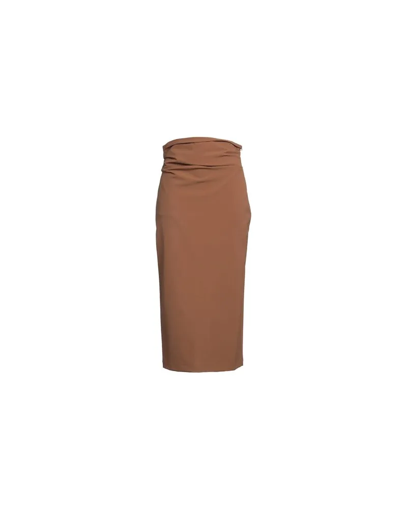 Semicouture HOSEN & RÖCKE - Midi-Röckeauf YOOX.COM Braun