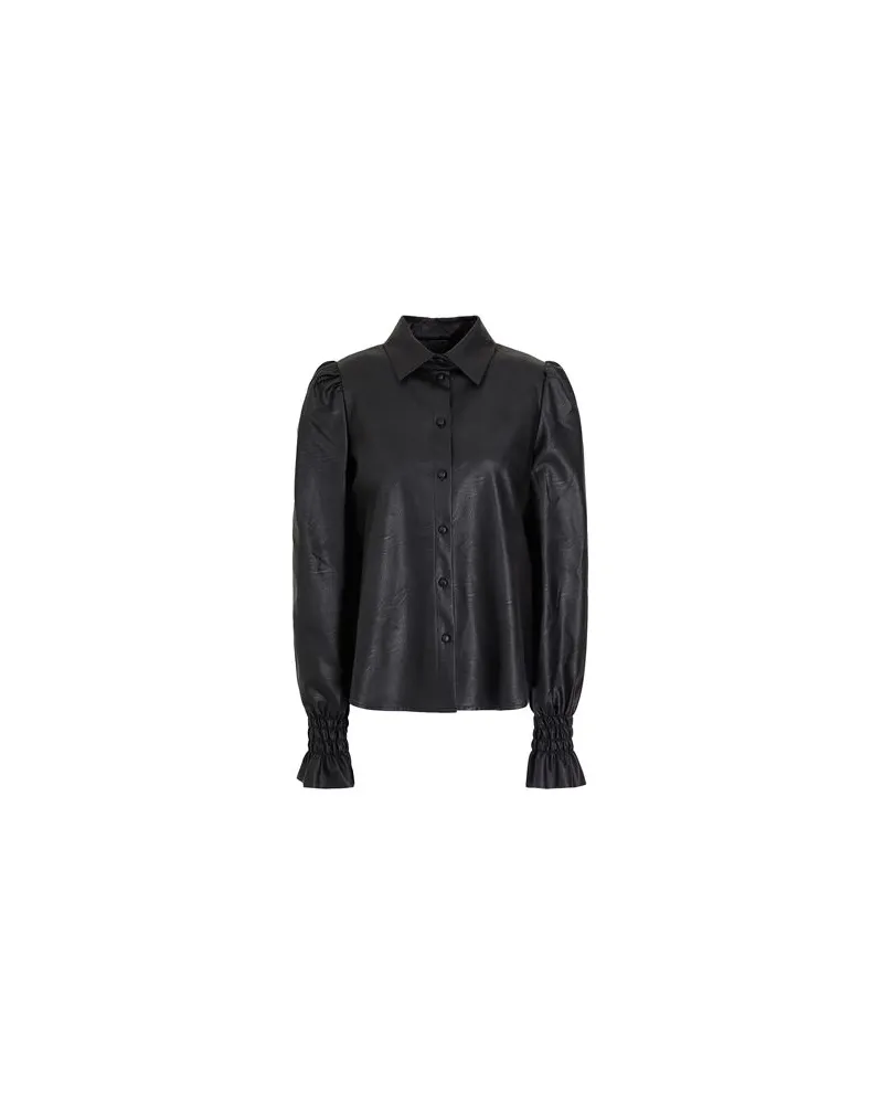 8 by Yoox PUFF SLEEVES SHIRT - TOPS - Hemdenauf YOOX.COM Schwarz