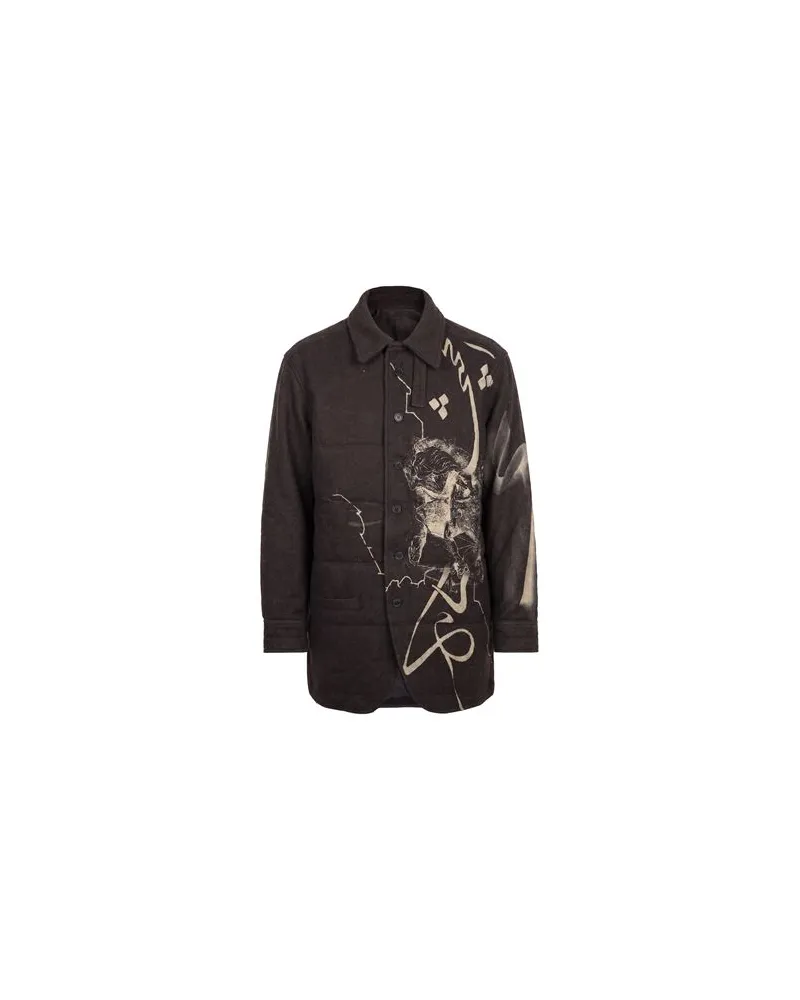 Yohji Yamamoto JACKEN & MÄNTEL - Mäntelauf YOOX.COM Dunkelbraun