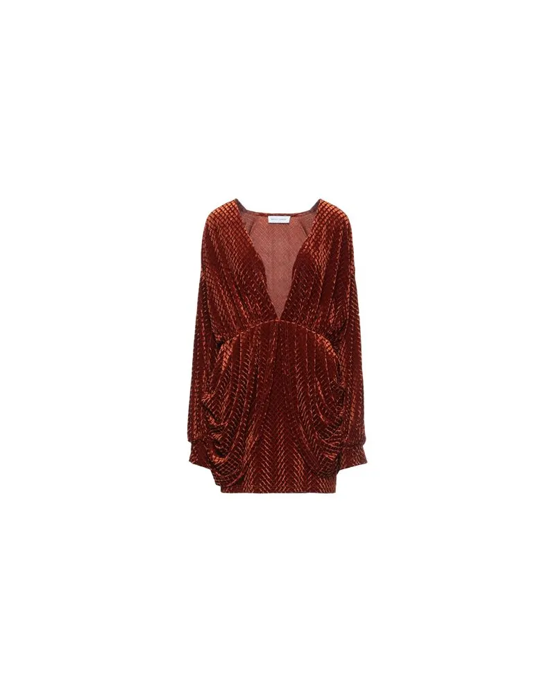 Weili Zheng KLEIDER - Mini-Kleiderauf YOOX.COM Rostrot