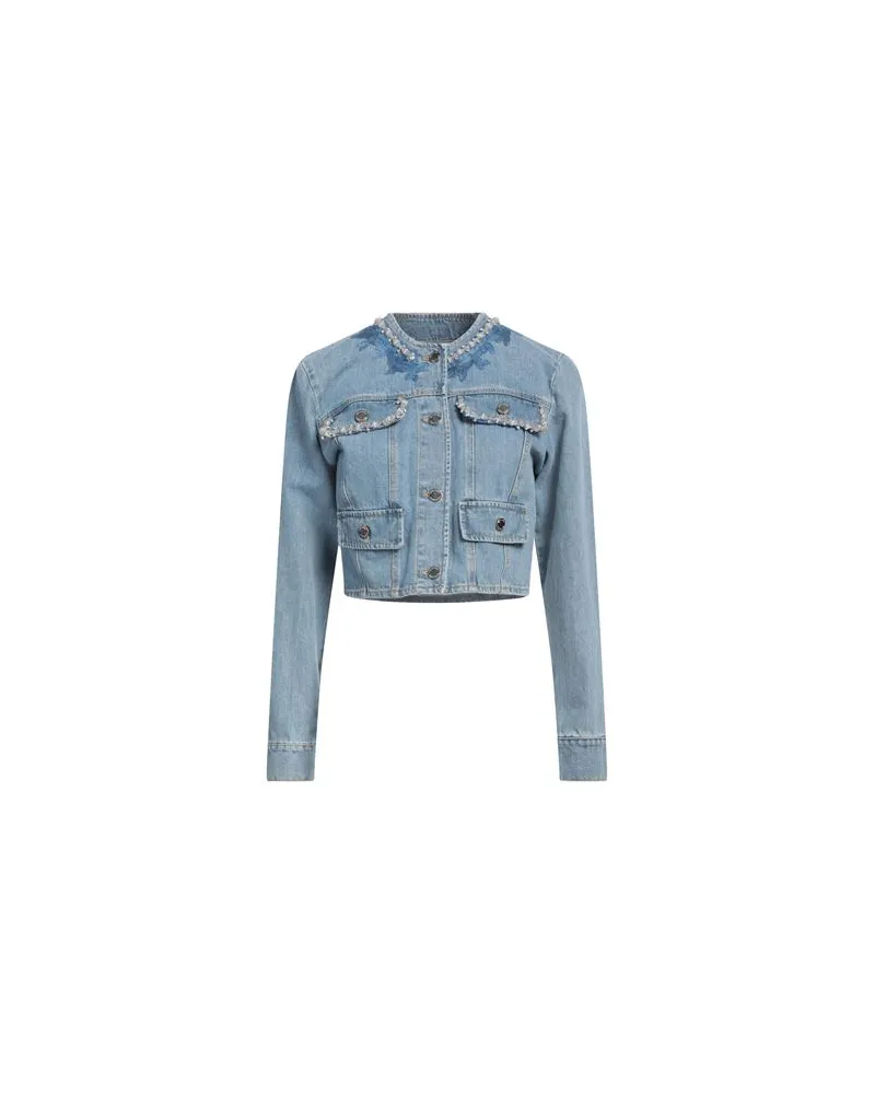 Ermanno Scervino JACKEN & MÄNTEL - Jeansjacken/Mäntelauf YOOX.COM Blau
