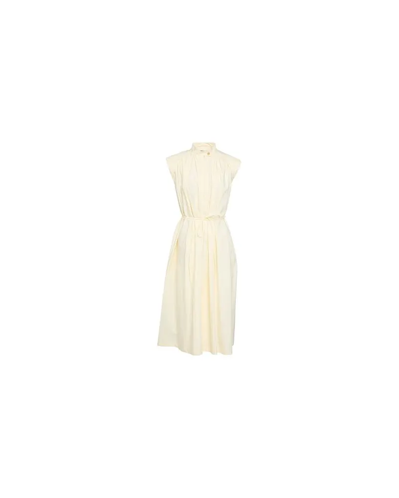 LOW CLASSIC KLEIDER - Midi-Kleiderauf YOOX.COM Cremeweiß