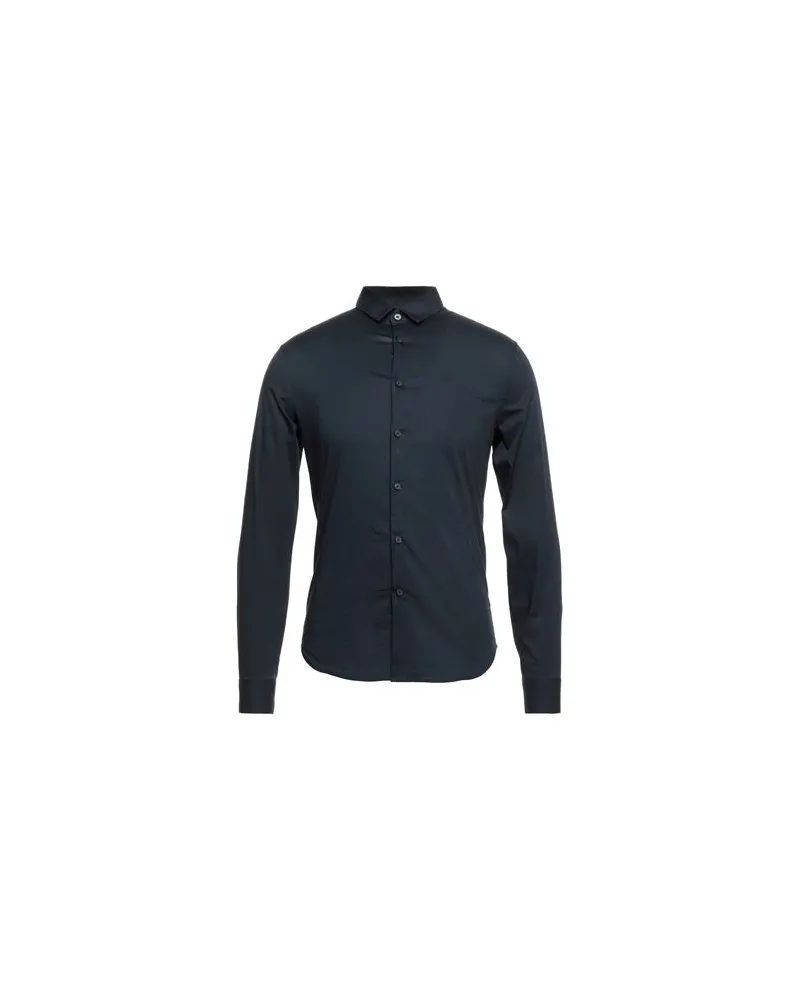 Armani Exchange TOPS - Hemdenauf YOOX.COM Nachtblau