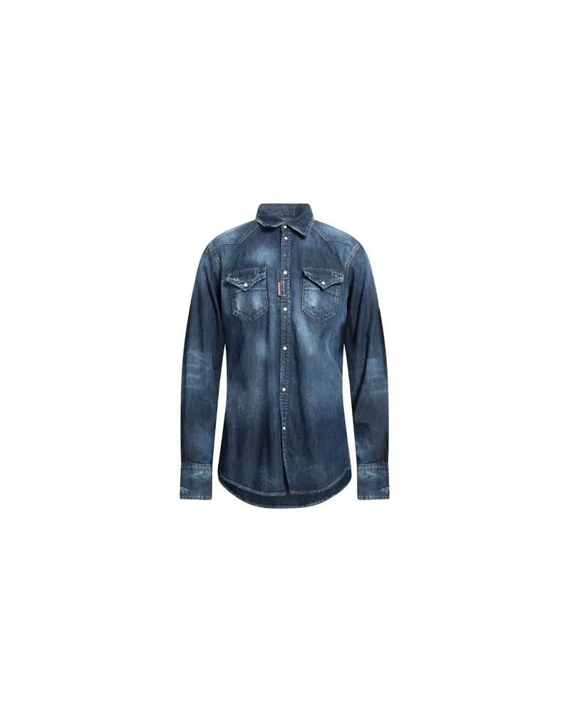 Dsquared2 TOPS - Jeanshemdenauf YOOX.COM Blau
