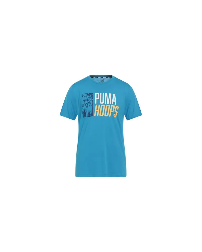 Puma TOPS - T-shirtsauf YOOX.COM Azurblau